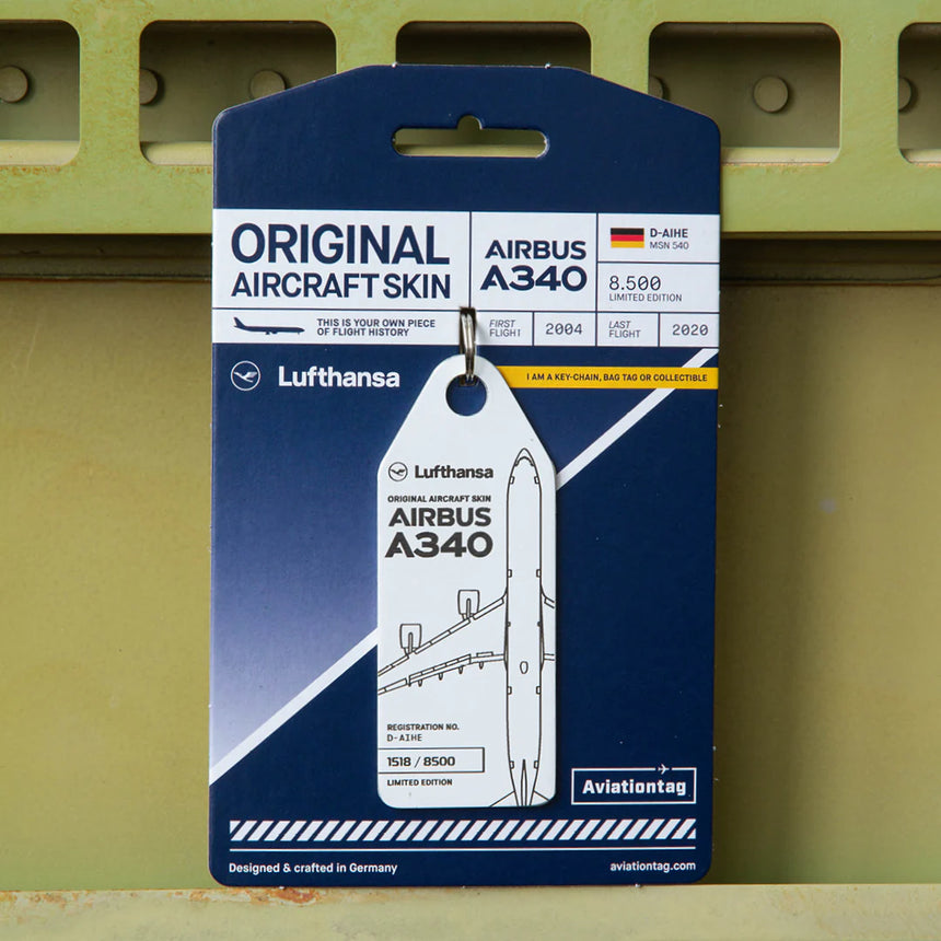 AviationTag Lufthansa Airbus A340 - D-AIHE White D-AIHEW