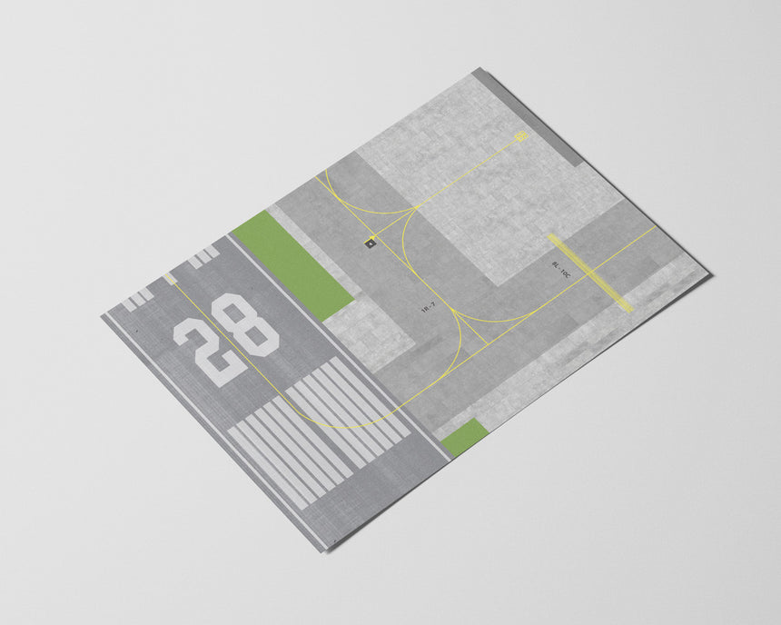 AMS 1/400 & 1/500 Scale A3 Paper Airport and Runway Mat