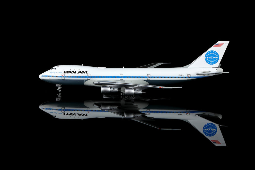HX Models Pan Am Boeing 747-100 "Clipper Dashing Wave" N749PA 1/400 Aircraft Scale Model