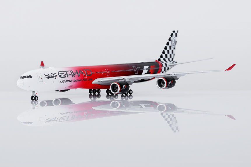 HX Models Etihad Airways Airbus A340-642 A6-EHJ "Abu Dhabi GP 2014" Flaps-Down 1/400 Scale