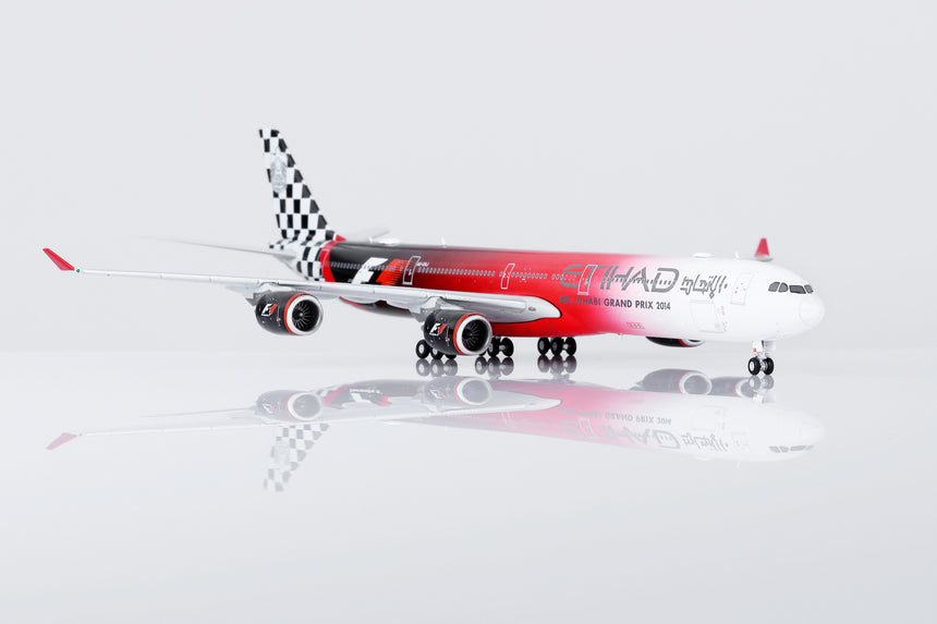 HX Models Etihad Airways Airbus A340-642 A6-EHJ "Abu Dhabi GP 2014" Flaps-Down 1/400 Scale