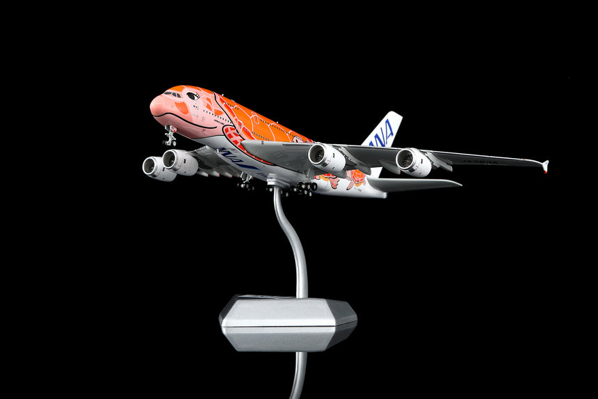HX Models ANA Airbus A380 "Flying Honu-Lani (Orange Turtle)" JA383A 1/400 Aircraft Scale Model