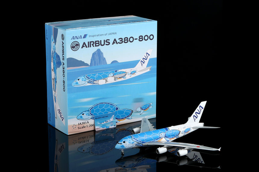 SQ Wings All Nippon Airways Airbus A380 JA381A "Flaps Down" 1/200 Aircraft Scale Model