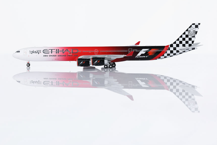 HX Models Etihad Airways Airbus A340-642 A6-EHJ "Abu Dhabi GP 2015" Standard Version 1/400 Scale