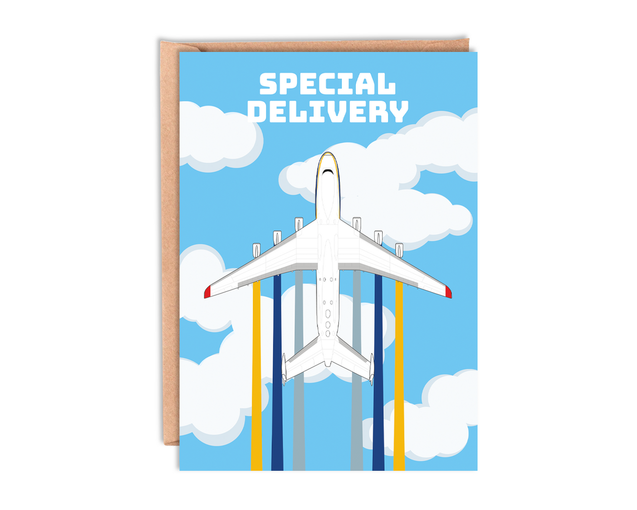Antonov Airlines AN-225 Birthday Card With Envelope