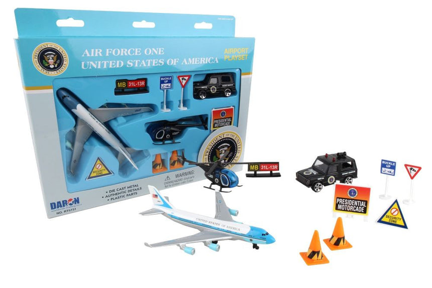 Air Force One Model Airport Play Set Toy