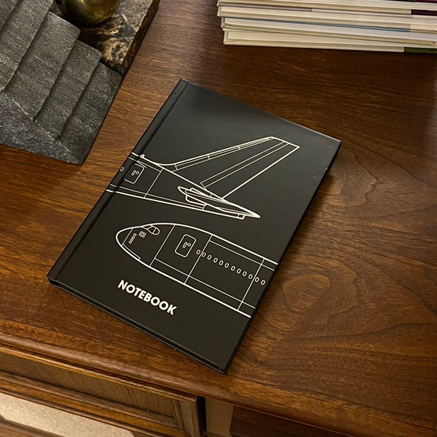 The Aviators Black Notebook