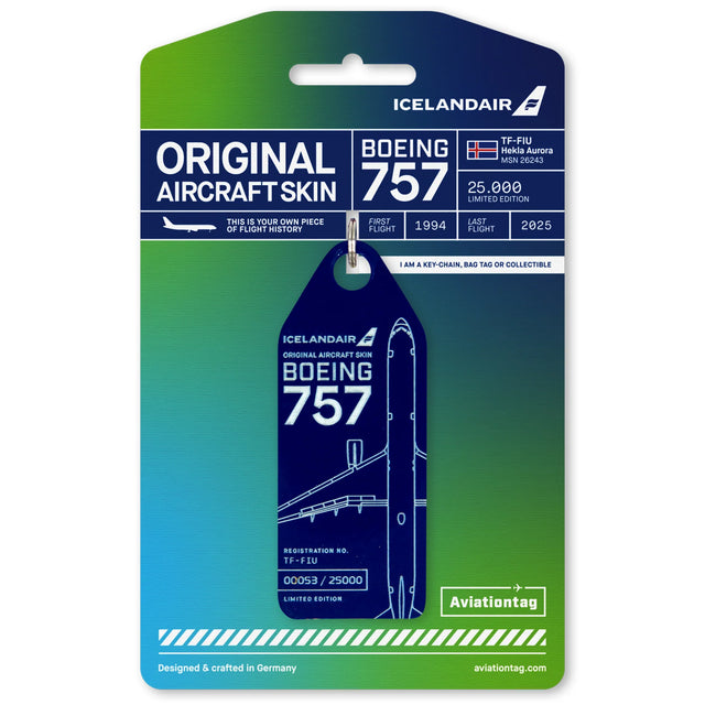 AviationTag Icelandair Boeing 757 - TF-FIU Dark Blue