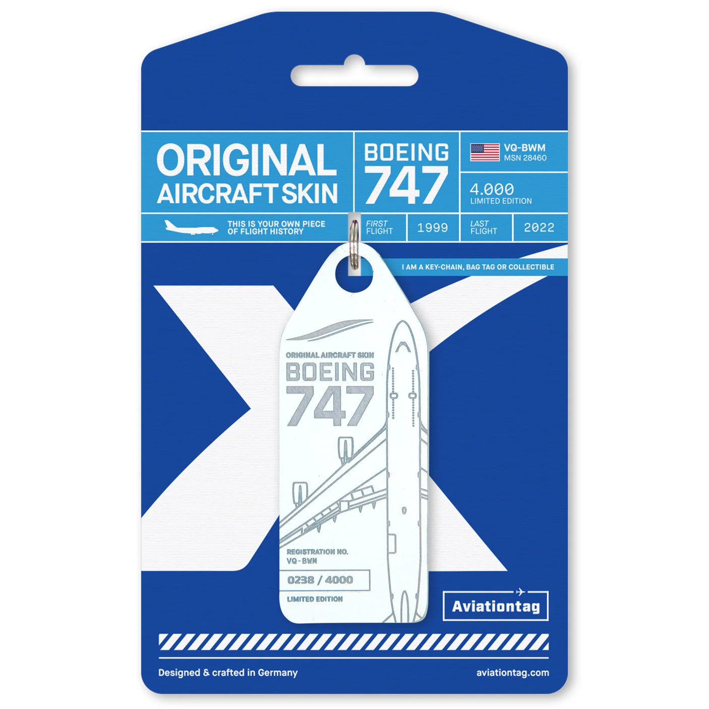 AviationTag JetOneX Boeing 747 - VQ-BWM White