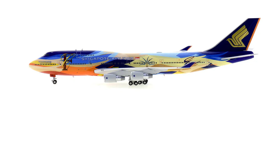 HX Models Singapore Airlines Boeing B747-400 9V-SPL "Tropical" Standard Version 1/400 Scale