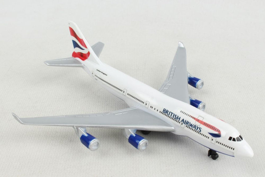 British Airways Boeing 747 Airplane Model Toy