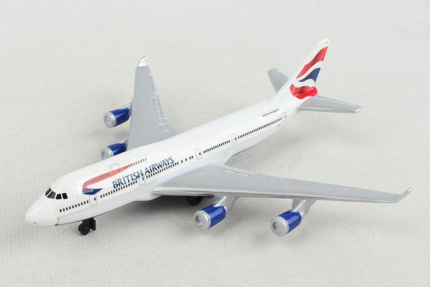 British Airways Boeing 747 Airplane Model Toy