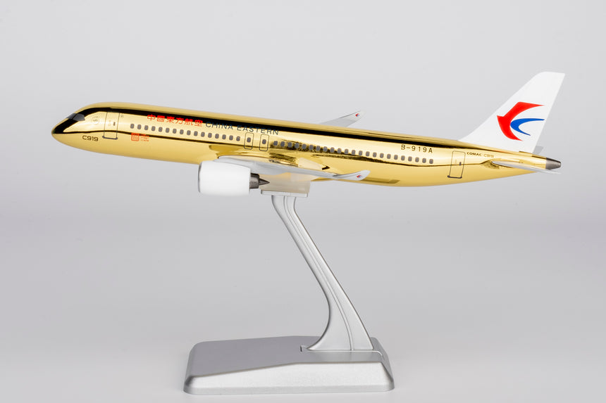 NG Models China Eastern Airlines (with Golden Fuselage; without Gears) COMAC C919 B-919A Lite Edition 1/240 Aircraft Scale Model