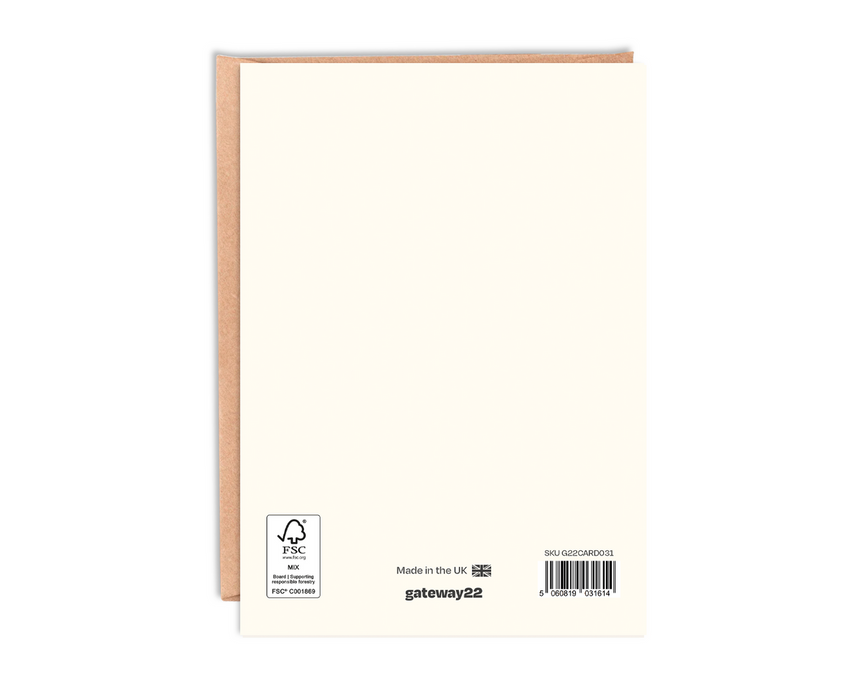 Campervan Birthday Card With Envelope