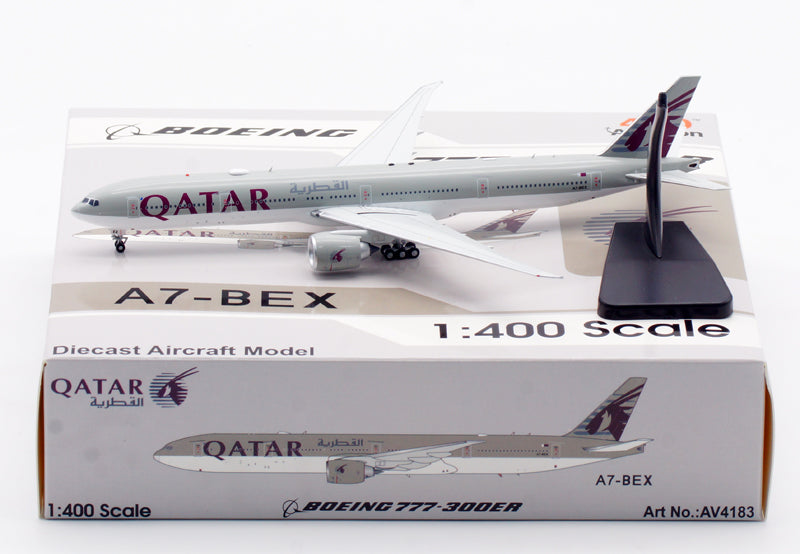 Aviation400 Qatar Airways Boeing 777-300 A7-BEX 1/400 Aircraft Scale Model