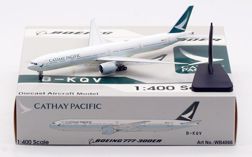 Aviation400 Cathay Pacific Boeing 777-367ER B-KQV (detachable gear) 1/400 Aircraft Scale Model