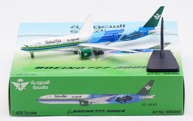 Aviation400 Saudi Arabian Airlines Boeing 777-368/ER HZ-AK43 (detachable gear) 1/400 Aircraft Scale Model