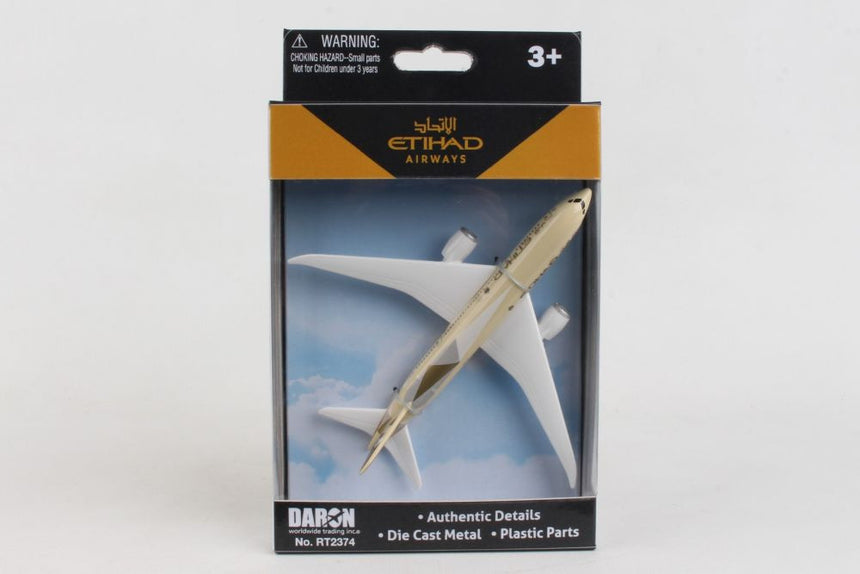 Etihad Boeing 787 Airplane Model Toy