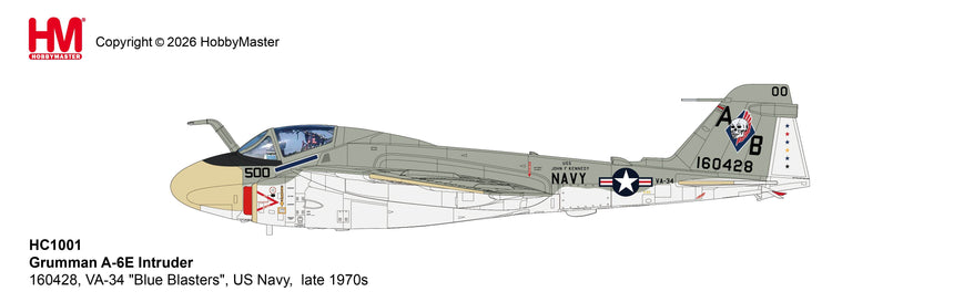 Hobby Master Grumman A-6E Intruder 160428, VA-34 "Blue Blasters", US Navy, late 1970s 1/72 Aircraft Scale Model
