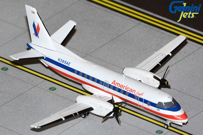 GeminiJets American Eagle Saab 340B N389AE 1/200 Aircraft Scale Model