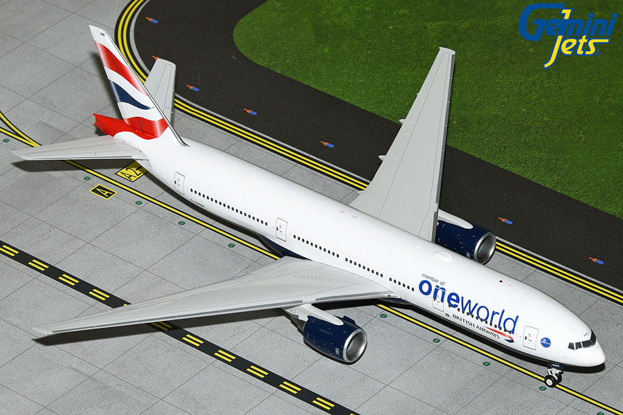 GeminiJets British Airways Boeing 777-200ER G-YMMR One World Livery 1/200 Aircraft Scale Model