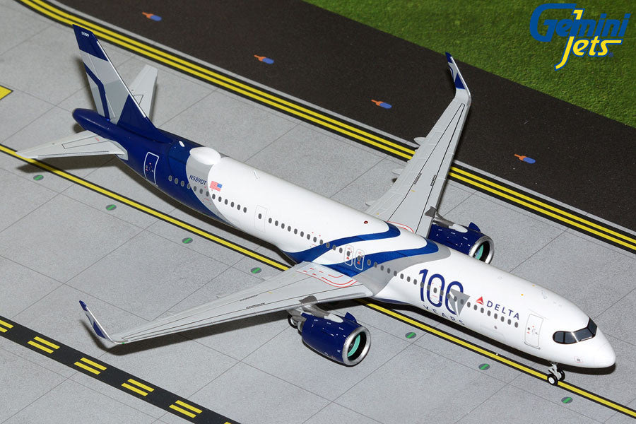GeminiJets Delta Air Lines Airbus A321NEO N589DT “100 Years” 1/200 Aircraft Scale Model