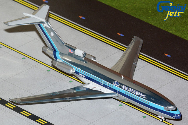 GeminiJets Eastern Airlines Boeing B727-100 N8120N (polished livery; upgraded stand) 1/200 Aircraft Scale Model