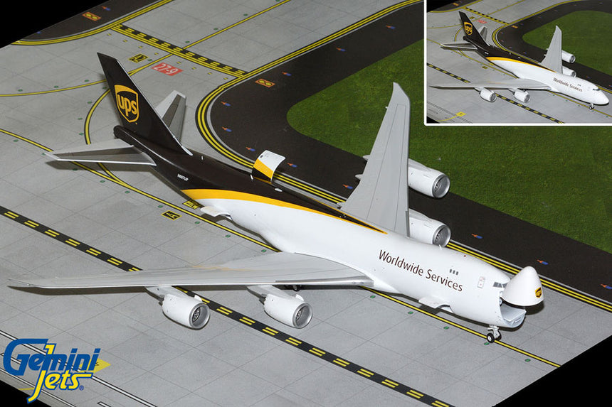 GeminiJets UPS Boeing B747-8F N607UP (Interactive Series) 1/200 Aircraft Scale Model
