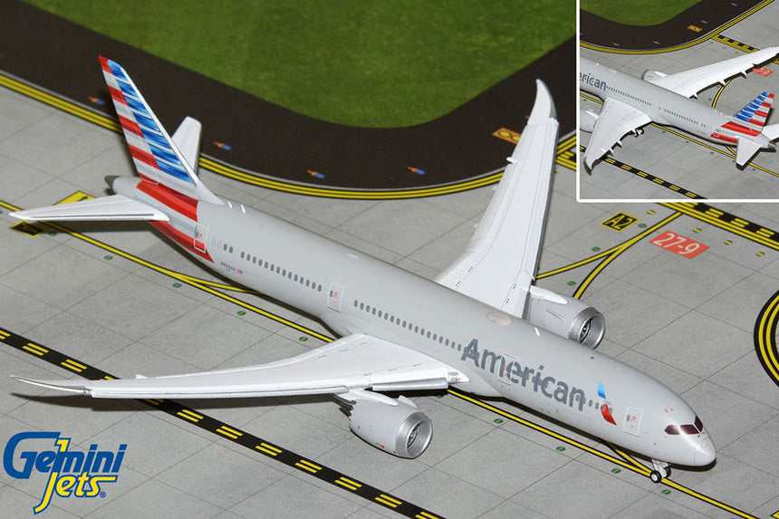 GeminiJets American Airlines Boeing B787-9 N836AA (flaps down) 1/400 Aircraft Scale Model