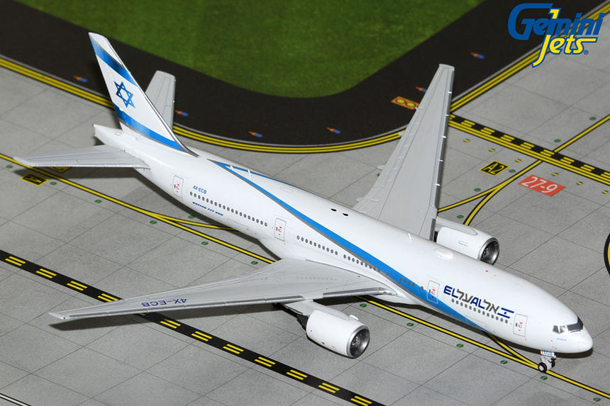 GeminiJets El Al Israel Airlines Boeing B777-200ER 4X-ECB 1/400 Aircraft Scale Model