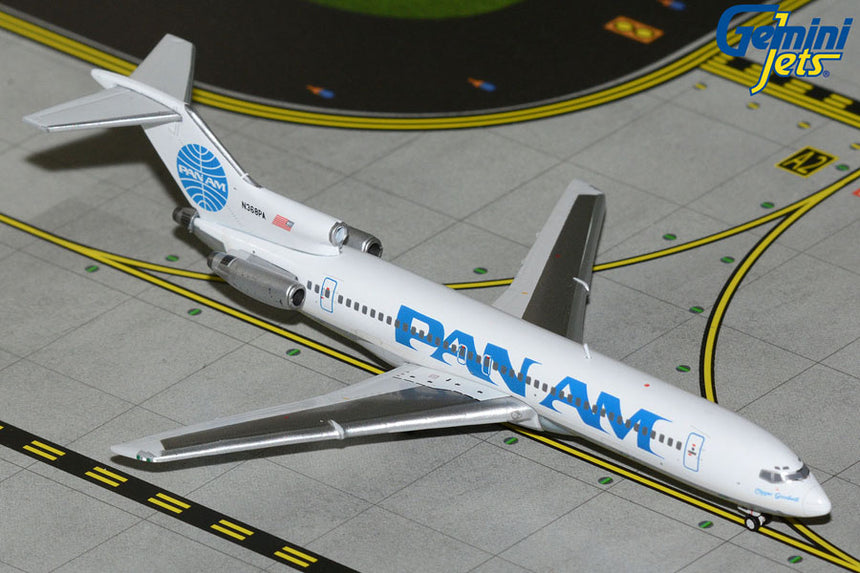 GeminiJets Pan Am Boeing B727-200/Adv. N368PA “Clipper Goodwill” (polished belly) 1/400 Aircraft Scale Model