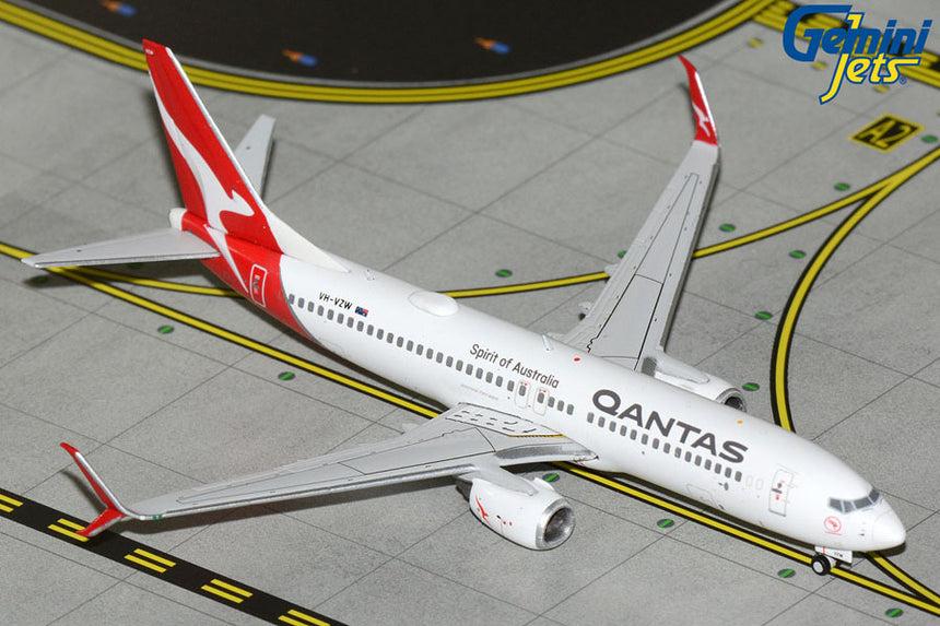 GeminiJets Qantas Airways Boeing B737-800S VH-VZW 1/400 Aircraft Scale Model