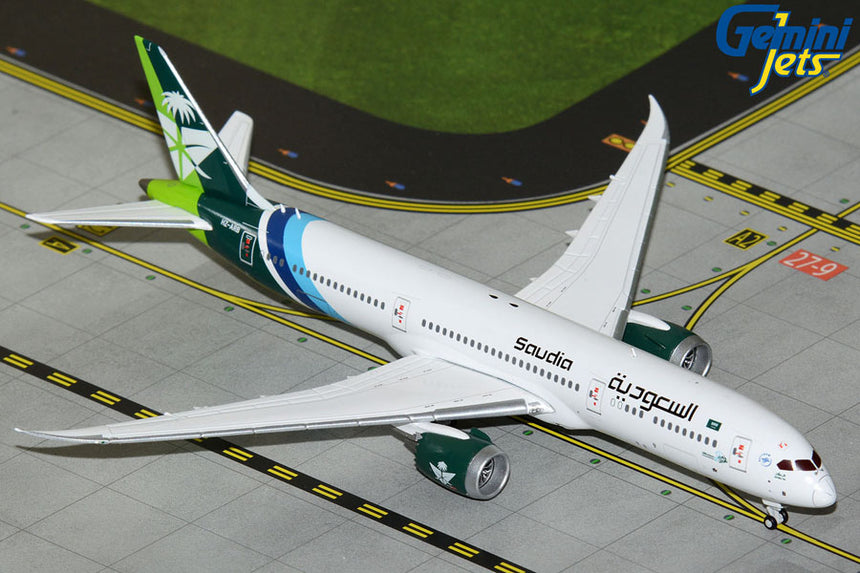 GeminiJets Saudi Arabian Airlines Boeing B787-9 HZ-ARB “National Day” Livery 1/400 Aircraft Scale Model