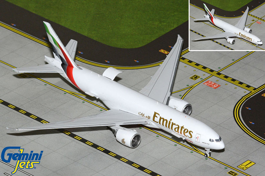 GeminiJets Emirates SkyCargo B777-200LRF A6-EFV (new livery) (Interactive Series) 1/400 Aircraft Scale Model