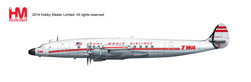 Hobby Master Lockheed L-1049 Super Constellation TWA, N6937C "Star of America" 1/200 Aircraft Scale Model
