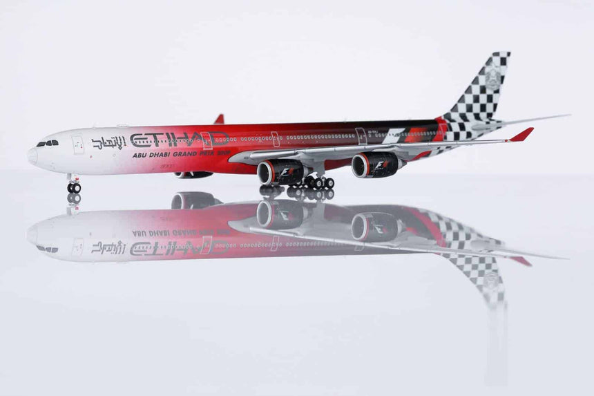 HX Models Etihad Airways Airbus A340-642 A6-EHJ "Abu Dhabi GP 2009" Standard Version 1/400 Scale