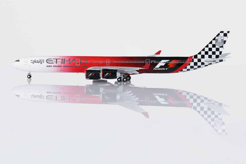HX Models Etihad Airways Airbus A340-642 A6-EHJ "Abu Dhabi GP 2009" Flaps-Down 1/400 Scale