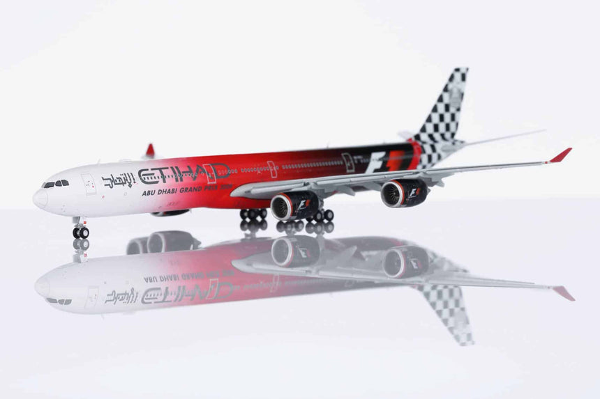 HX Models Etihad Airways Airbus A340-642 A6-EHJ "Abu Dhabi GP 2009" Flaps-Down 1/400 Scale