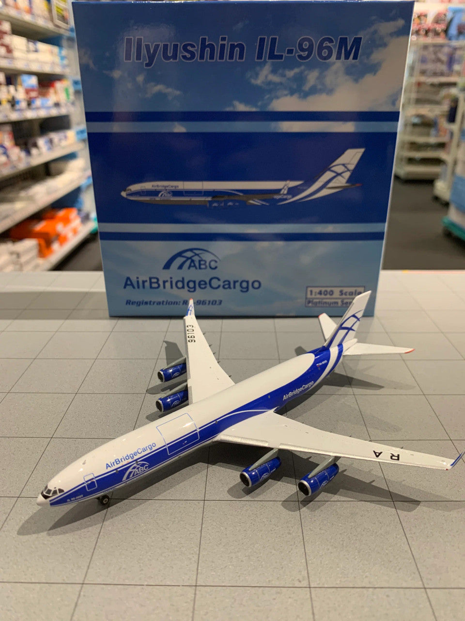 Phoenix Air Bridge Cargo Ilyushin IL-96-400 RA-96013 1/400 Aircraft Scale Model