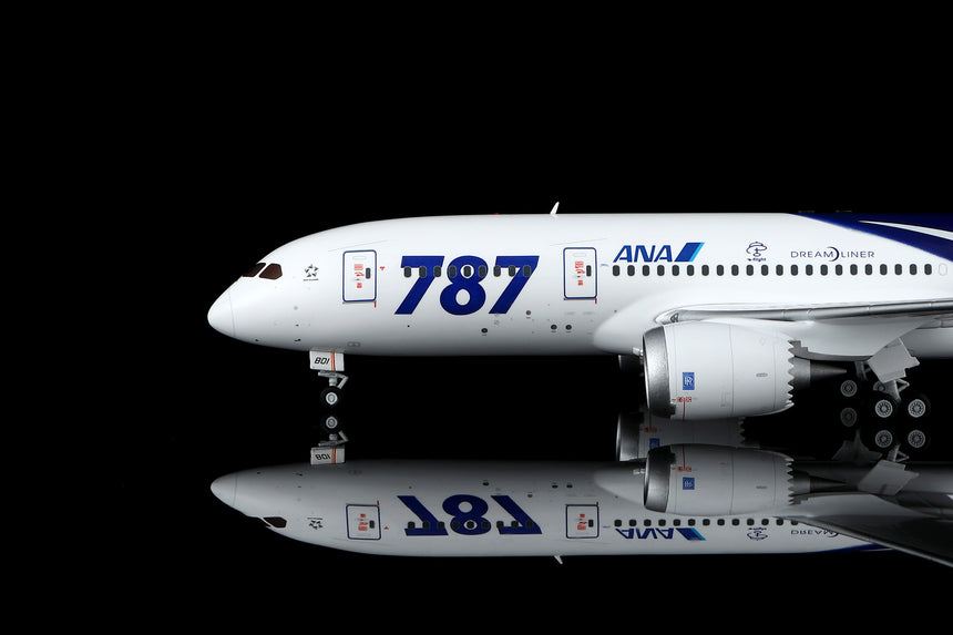 SQ Wings All Nippon Airways Special Delivery Livery Boeing B787-8 JA801A 1/200 Aircraft Scale Model