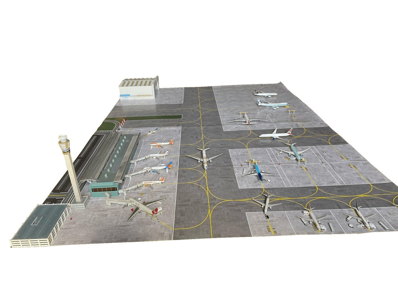 AMS 1/400 Scale Two Sheet Paper Airport Mat