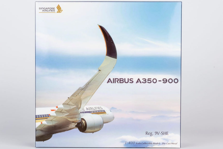 NG Models Singapore Airlines Airbus A350-900 9V-SHE 1/400 Aircraft Scale Model