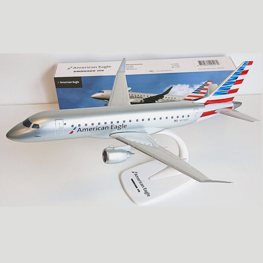 PPC Models American Eagle Embraer E175 1/100 Aircraft Scale Model