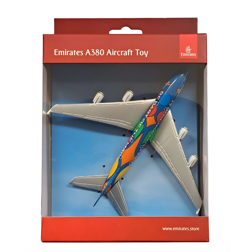 Emirates Airbus A380 Magic of Dubai Single Diecast Airplane Model Toy