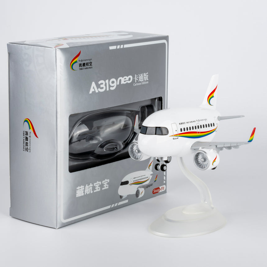 NG Models Tibet Airlines Airbus A319 (Cartoon Edition) Snap-Fit Aircraft Scale Model