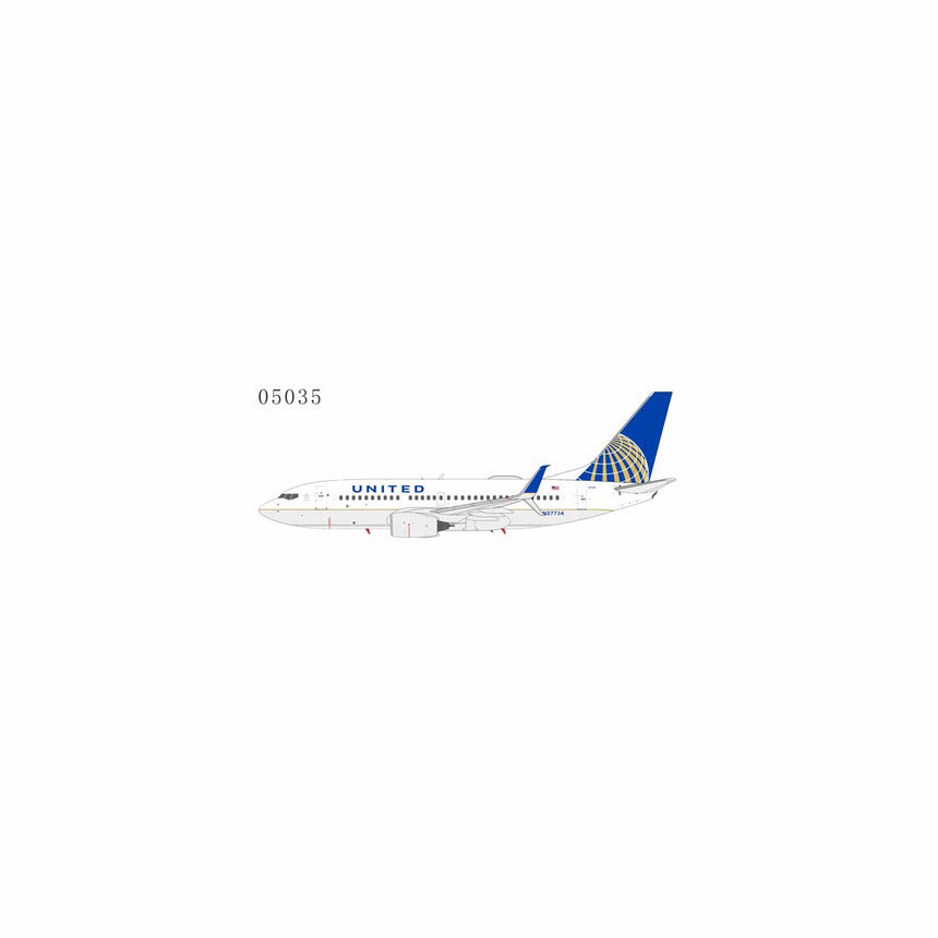 NG Models United Airlines CO-UA merged livery; with scimitar winglets Boeing 737-700/w N27734 1/200 Aircraft Scale Model