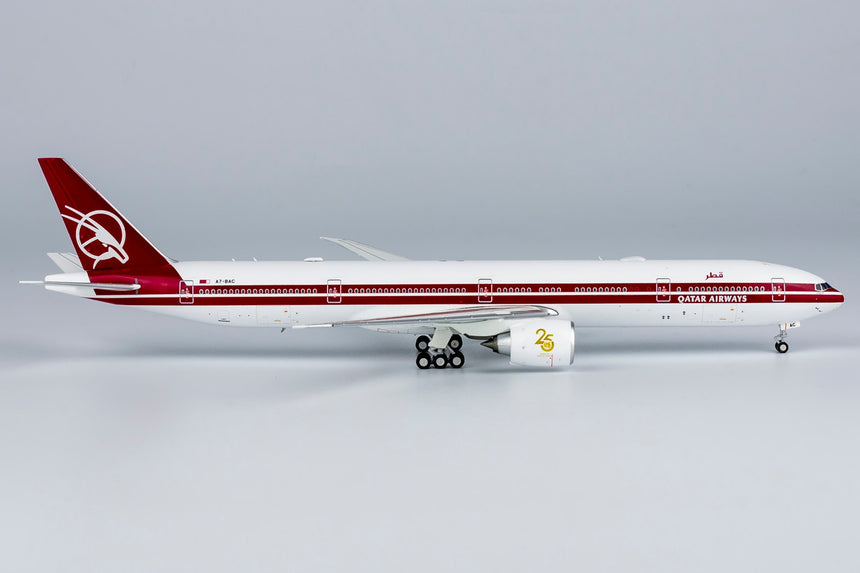 NG Models Qatar Airways Boeing 777-300ER A7-BAC 25th Anniversary Retro Lite Edition 1/400 Scale