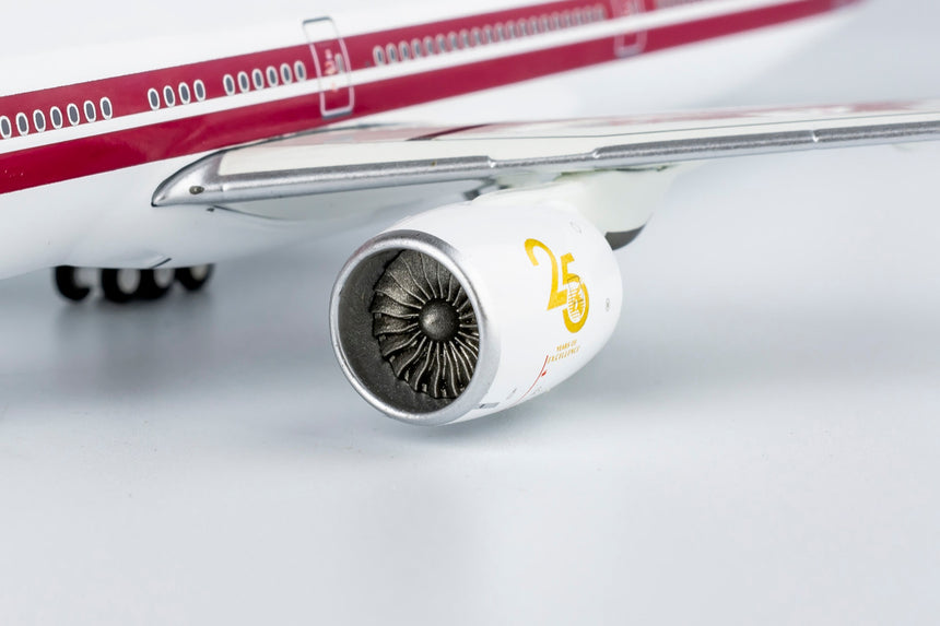 NG Models Qatar Airways Boeing 777-300ER A7-BAC 25th Anniversary Retro Lite Edition 1/400 Scale