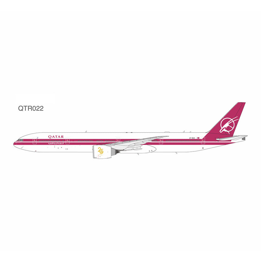 NG Models Qatar Airways Boeing 777-300ER A7-BAC 25th Anniversary Retro Lite Edition 1/400 Scale