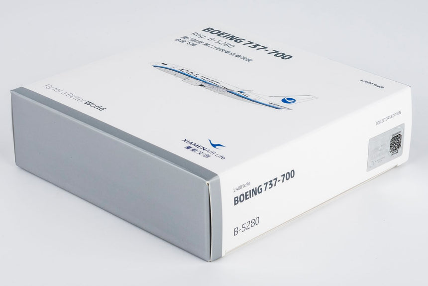 NG Models Xiamen Airlines (revised old colors 第二代改革乐章) Boeing 737-700/w B-5280 1/400 Aircraft Scale Model